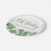 Cactus succulent baby shower bord (Gekanteld)