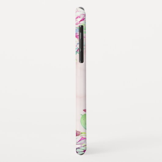 Cactus Succulent Blush Marmer Geometrisch Monogram Case-Mate iPhone Case (Achterkant/links)