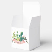 Cactus Succulent Boho Rustic Bedankdoosjes (Geopend)