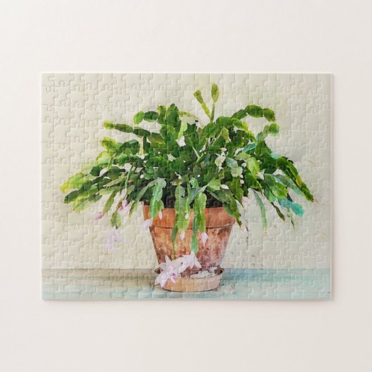 Cactus Succulent dans Clay Pot Southwest Puzzle (Horizontal)