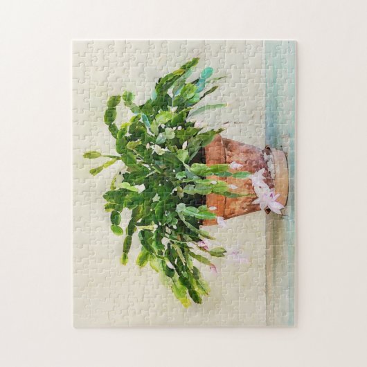 Cactus Succulent dans Clay Pot Southwest Puzzle (Vertical)