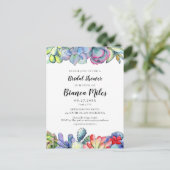 Cactus Succulent Douche nuptiale Invitation (Debout devant)