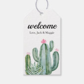 Cactus Succulent Flower Wedding Welcome Bag Favor Cadeaulabel (Voorkant)
