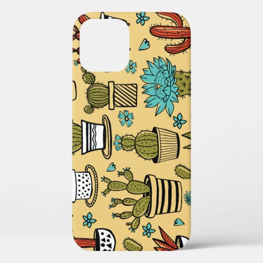 Cactus Succulent: Hand getrokken schets Case-Mate iPhone Case (Achterkant)