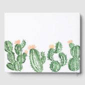 Cactus succulent livre d'or mariage (Verso)