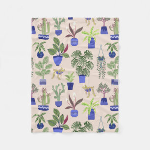 Cactus Succulent Patroon Fleece Deken