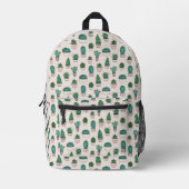 Cactus Succulent Pattern Bedrukte Rugzak (Voorkant)