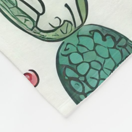 Cactus Succulent Pattern Fleece Deken (Hoek)