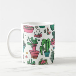 Cactus Succulent Pattern Koffiemok