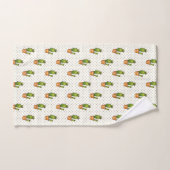 Cactus & Succulent Polk Dot Pattern Bad Handdoek (Handdoek)