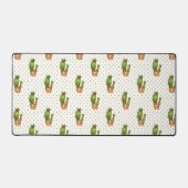 Cactus & Succulent Polk Dot Pattern Bureaumat (Voorkant)