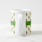 Cactus & Succulent Polk Dot Pattern Grote Koffiekop (Achterkant)