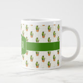 Cactus & Succulent Polk Dot Pattern Grote Koffiekop (Rechts)