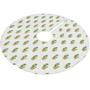 Cactus & Succulent Polk Dot Pattern Kerstboom Rok