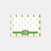 Cactus & Succulent Polk Dot Pattern Post-it® Notes (Voorkant)