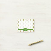 Cactus & Succulent Polk Dot Pattern Post-it® Notes (Op bureau)