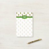 Cactus & Succulent Polk Dot Pattern Post-it® Notes (Op bureau)