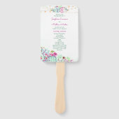 Cactus Succulent String Lights Trouwprogramma's Handwaaier (Voorkant)