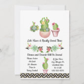 Cactus Succulent Sud-Ouest Sauvage Un Invitation (Dos)