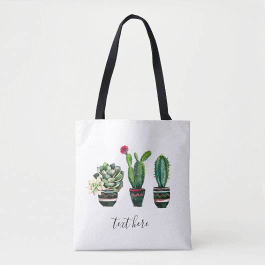 cactus, succulent, waterverf, fiesta, mexican; draagtas (Voorkant)