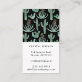 Cactus Succulents Botanische Planten Moderne Chic Visitekaartje (Achterkant)