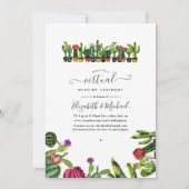 Cactus Succulents Fiesta Online Virtual Wedding Kaart (Voorkant)