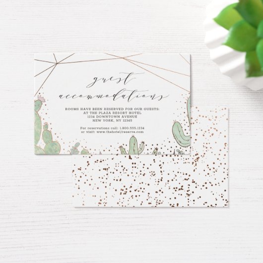Cactus & Succulents Hébergements Insertion Carte (Bureau)