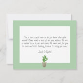 Cactus Succulents New Home Moving Announcement Kaart (Achterkant)