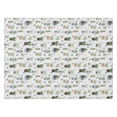 Cactus Succulents & Potted Plant Boho Pattern Tafelkleed (Voorkant (Horizontaal))