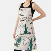 Cactus Succulents: woestijnbloemen. Schort (Insitu)