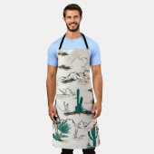 Cactus Succulents: woestijnbloemen. Schort (Gedragen)