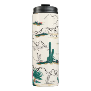 Cactus Succulents: woestijnbloemen. Thermosbeker