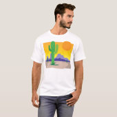 Cactus Sunset T-shirt (Voorkant volledig)