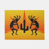 Cactus Sunset Woestijn Kokopelli Zuidwest Design Deurmat (Voorkant)