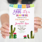 Cactus Surprise Anniversaire Fête Invitation