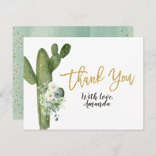 Cactus Taco à propos de l'amour Carte de remerciem