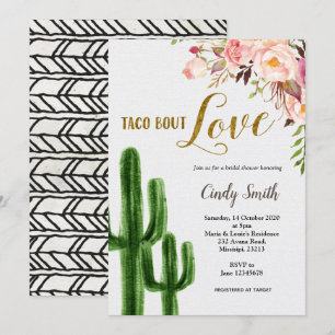 Cactus Taco bout Love Bridal Shower Kaart