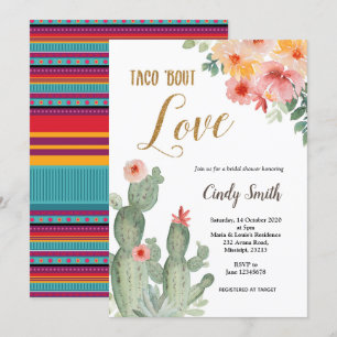 Cactus Taco bout Love Bridal Shower Kaart