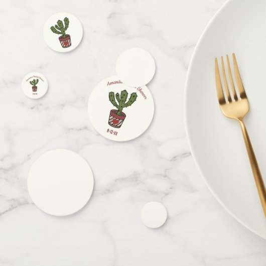 Cactus Thema Bruiloft Feest Persoonlijk Confetti (Groep)