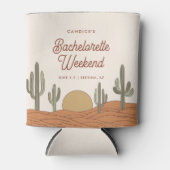 Cactus thema woestijn Bachelorette Blikjeskoeler (Voorkant)