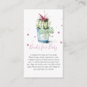 Cactus Thème Livre Pour Enceinte Invitation Bébé (Devant)