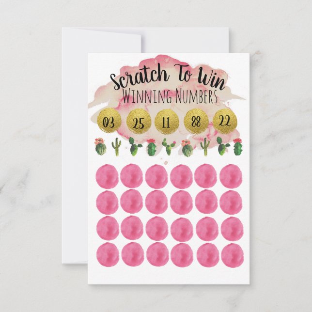 Cactus Thleed Scratch Off Lottery Tickets (Voorkant)