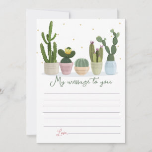 Cactus Tijdcapsule Bericht Aan Jou Kaart