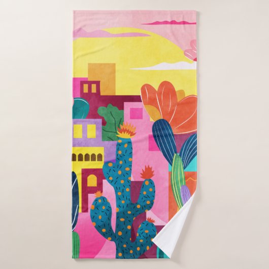 Cactus Town Bad Handdoek (Badhanddoek)