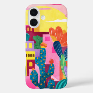 Cactus Town iPhone 16 Hoesje