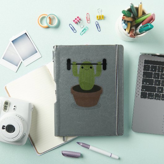 Cactus-training Sticker (iPad Cover)