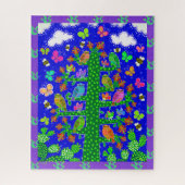 Cactus Tree of Life with Owls and Birds Legpuzzel (Verticaal)
