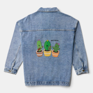 Cactus trio chantante mignonne dessin animé