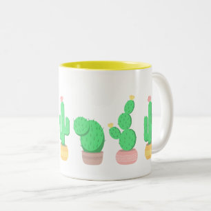 Cactus Trio Desert Modern Boho Tweekleurige Koffiemok