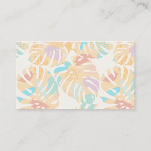 Cactus Tropical Palm Tree Desert Boho Wedding Informatiekaartje (Achterkant)